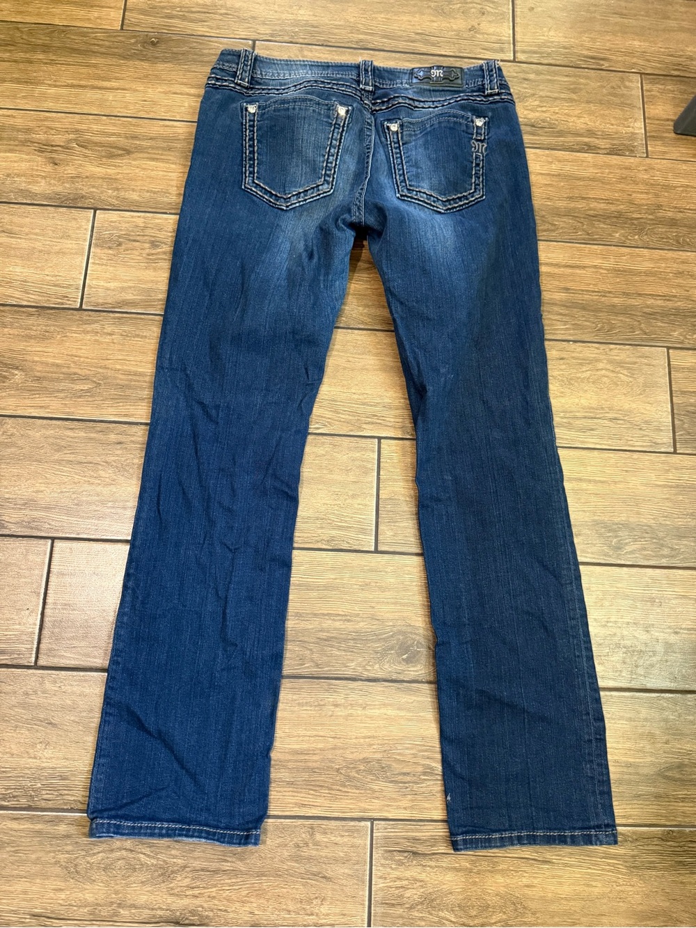 Miss Me Dark Blue Straight-Leg Jeans size 32